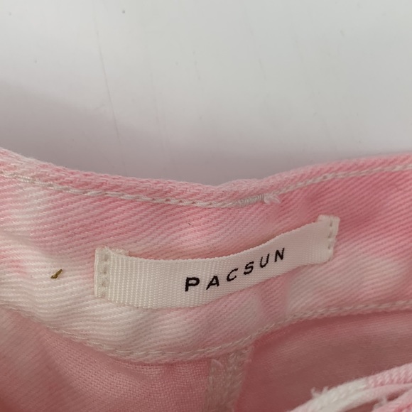 Pacsun shorts High Rise Festival size 23 pink tie dye - Picture 5 of 7